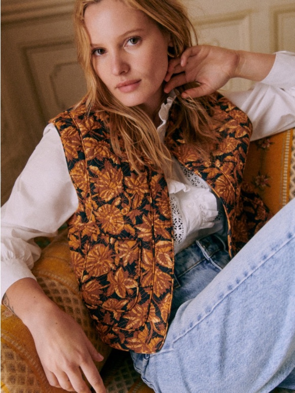 Sezane Tadeo Jacket Dela Print